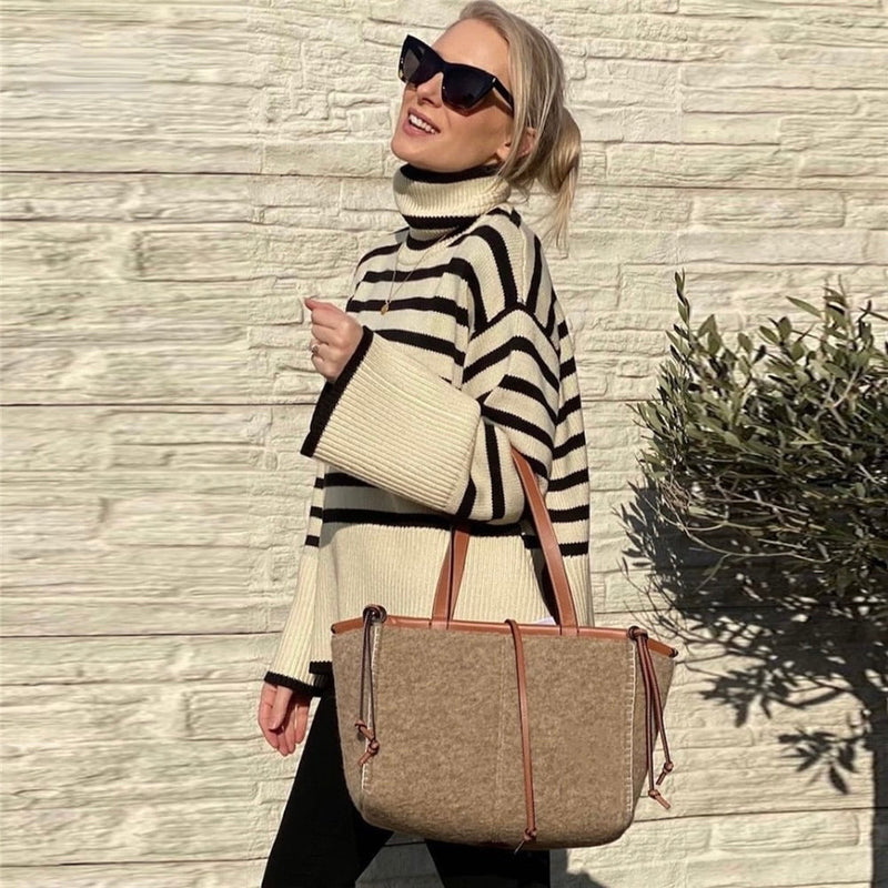 Well Tailored Sweater with a Graceful Silhouette