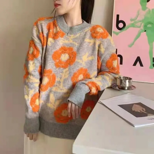 A Vintage Style Sweater with Delicate Timeless Details