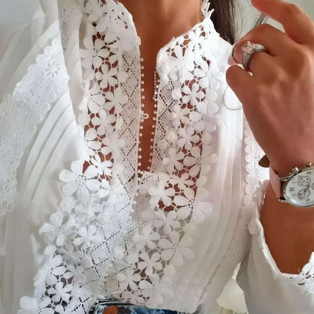 A Vintage Style Blouse with Delicate Timeless Details