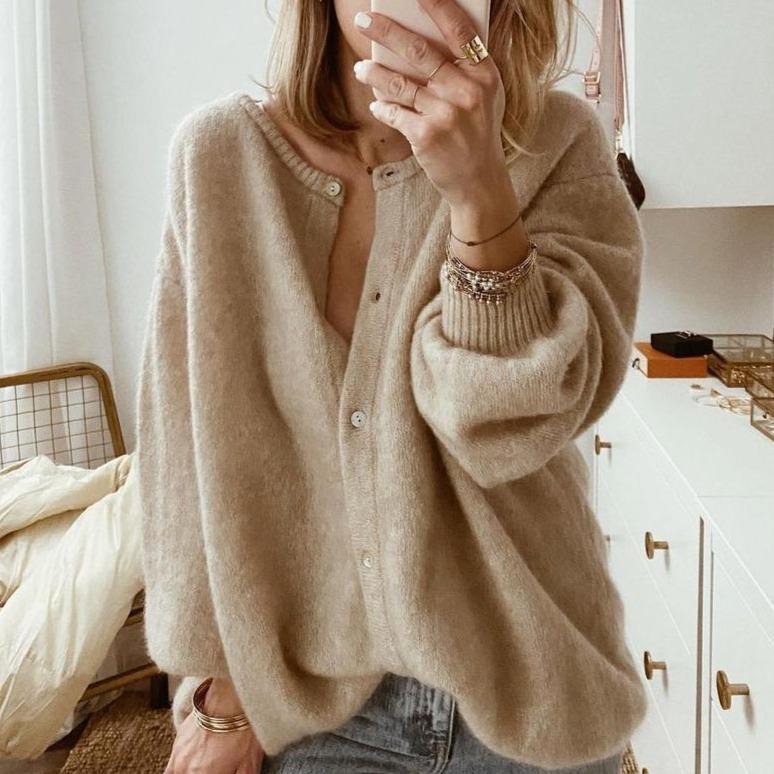 A Vintage Style Cardigan with Delicate Timeless Details