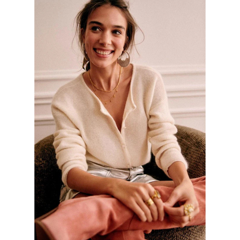 Classic Vintage Cardigan with a Flattering Fit