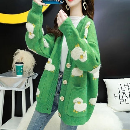 Classic Vintage Cardigan with a Flattering Fit