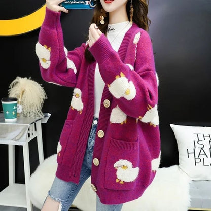 Classic Vintage Cardigan with a Flattering Fit