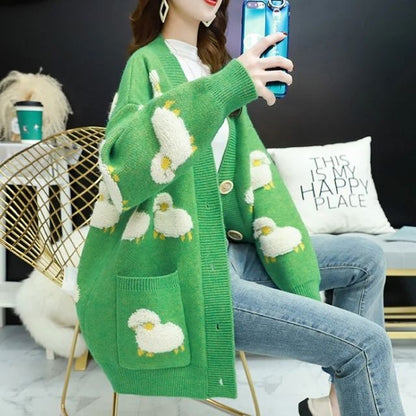 Classic Vintage Cardigan with a Flattering Fit