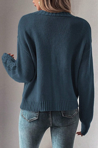 A Vintage Style Sweater with Delicate Timeless Details