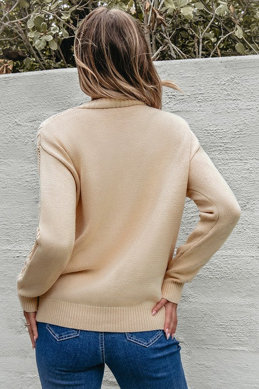 A Vintage Style Sweater with Delicate Timeless Details