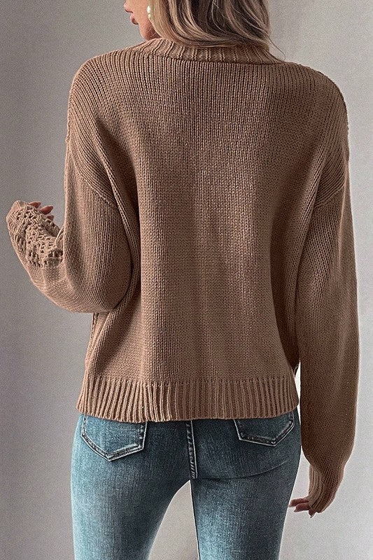 A Vintage Style Sweater with Delicate Timeless Details