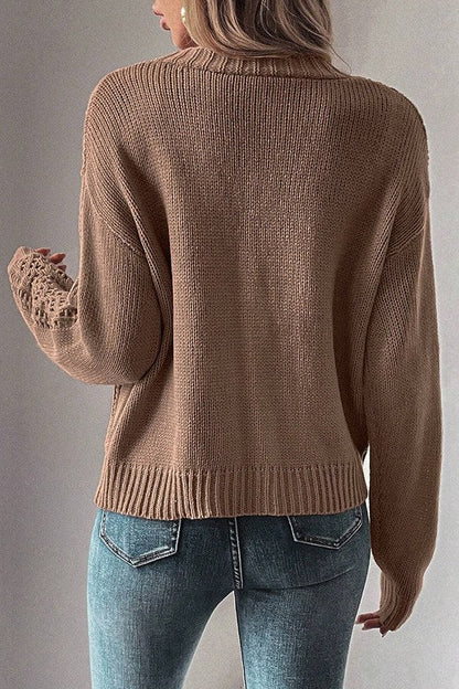A Vintage Style Sweater with Delicate Timeless Details