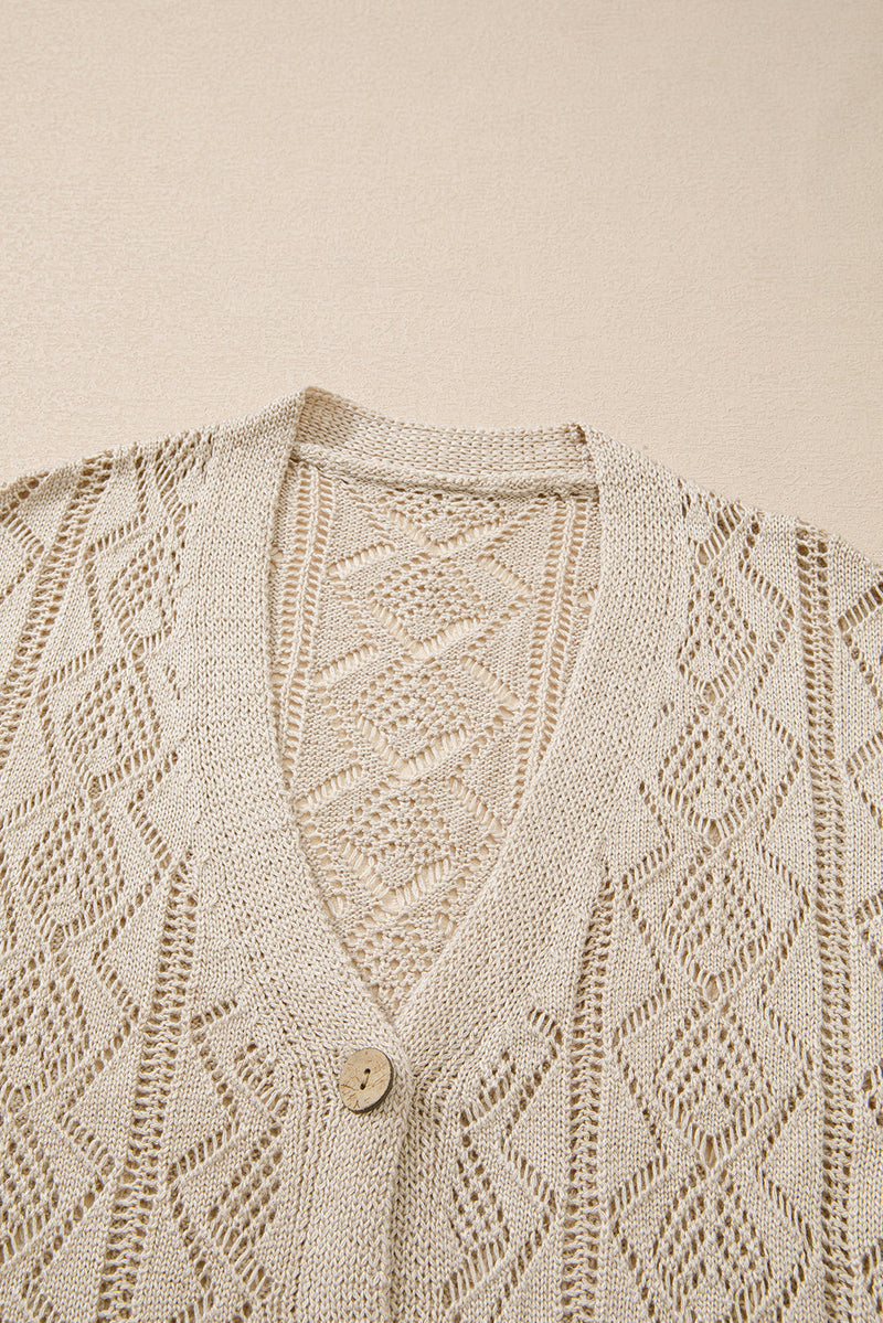 Well Tailored Cardigan with a Graceful Silhouette