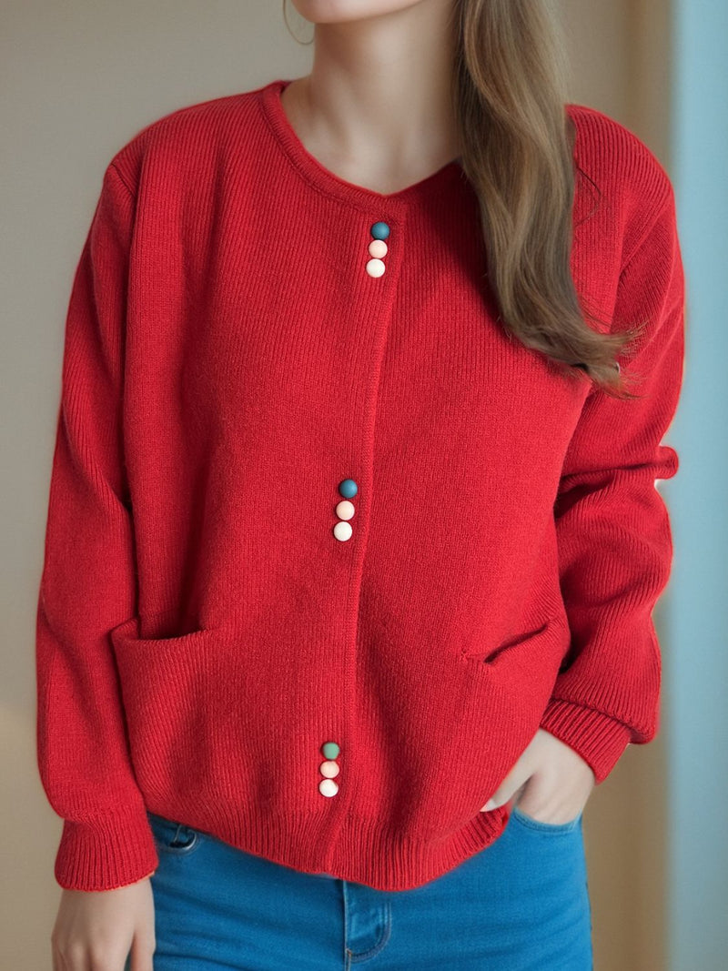 A Vintage Style Cardigan with Delicate Timeless Details