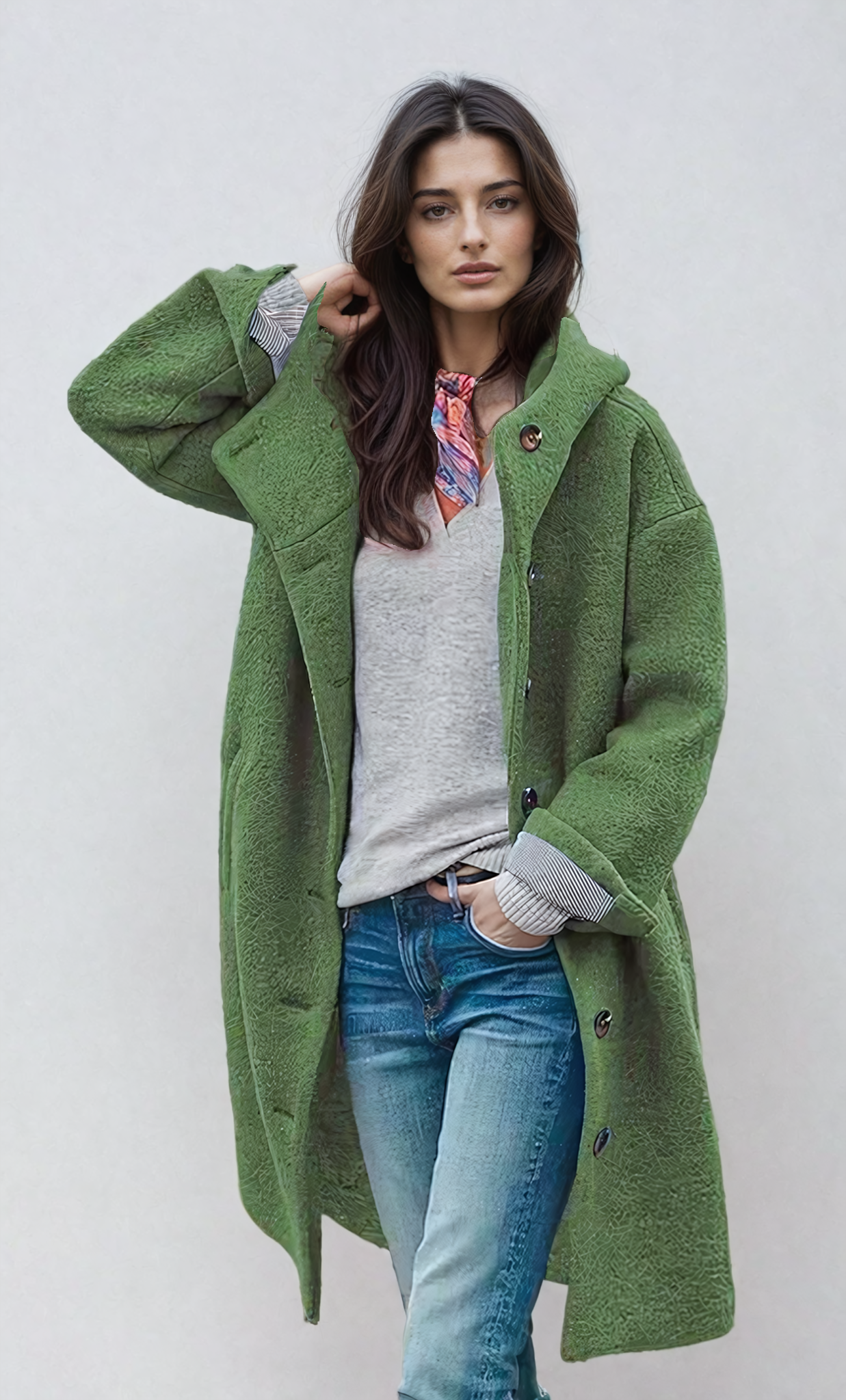 Classic Vintage Coat with a Flattering Fit