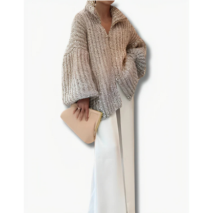 Well Tailored Cardigan with a Graceful Silhouette