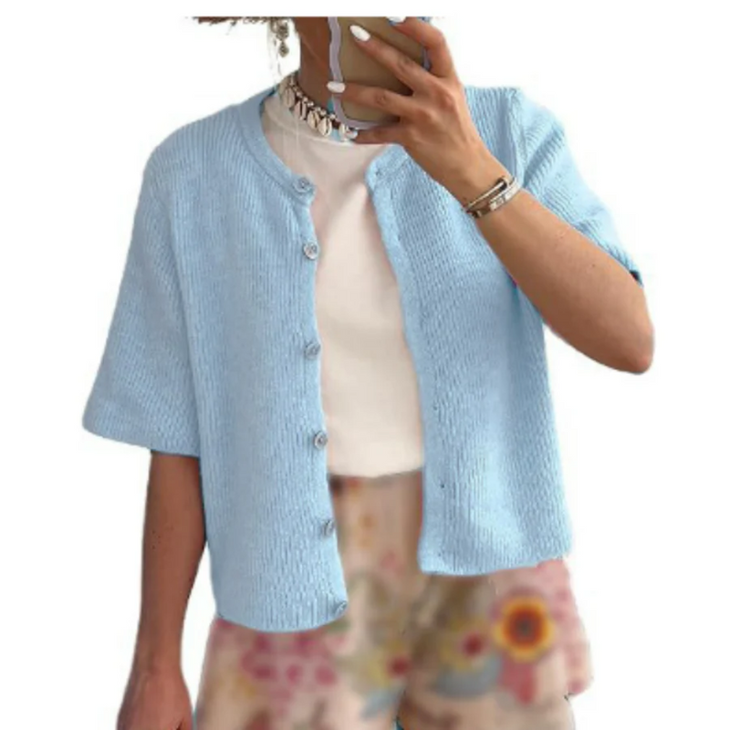 Well Tailored Cardigan with a Graceful Silhouette