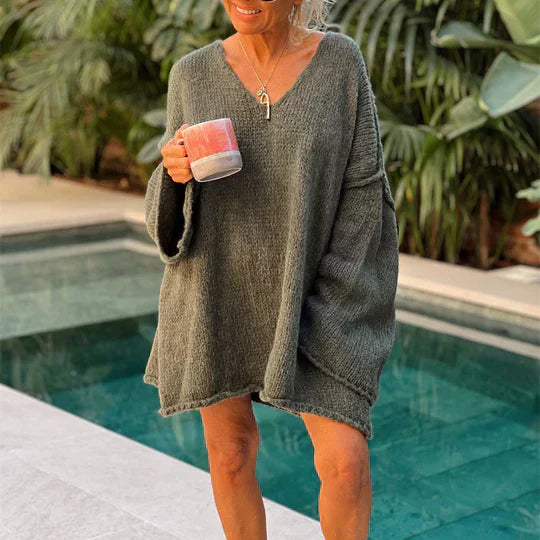 A Vintage Style Sweater with Delicate Timeless Details