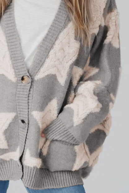 Well Tailored Cardigan with a Graceful Silhouette