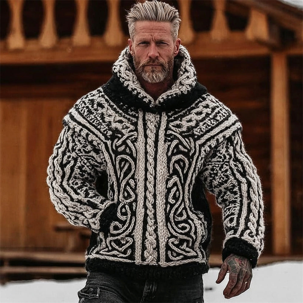 Celtic Knot Art Men's Hooded Sweater artswardrobe