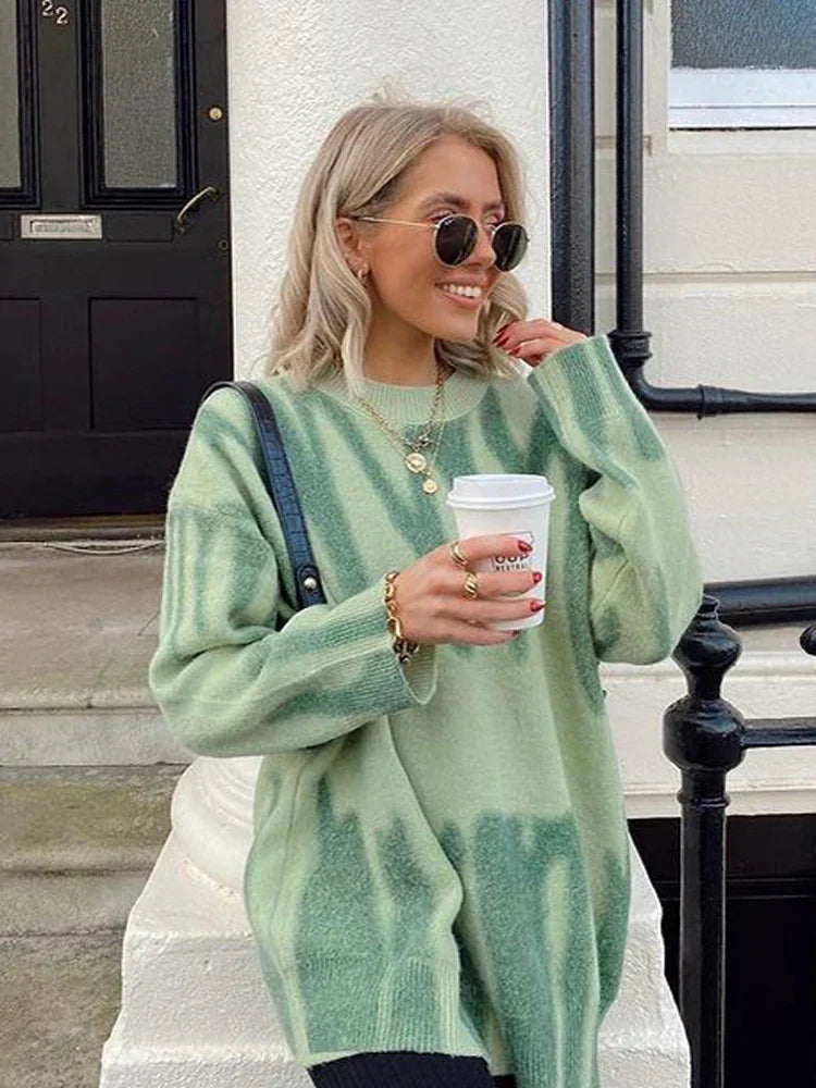 Esther® | Women's sweater with a vibrant pattern