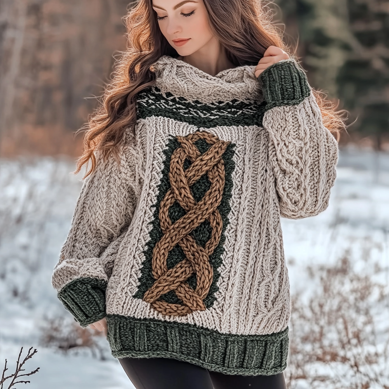 Ajaton vintage-tyyli Villapaita