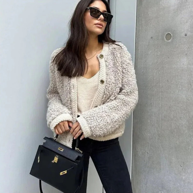 A Vintage Style Cardigan with Delicate Timeless Details