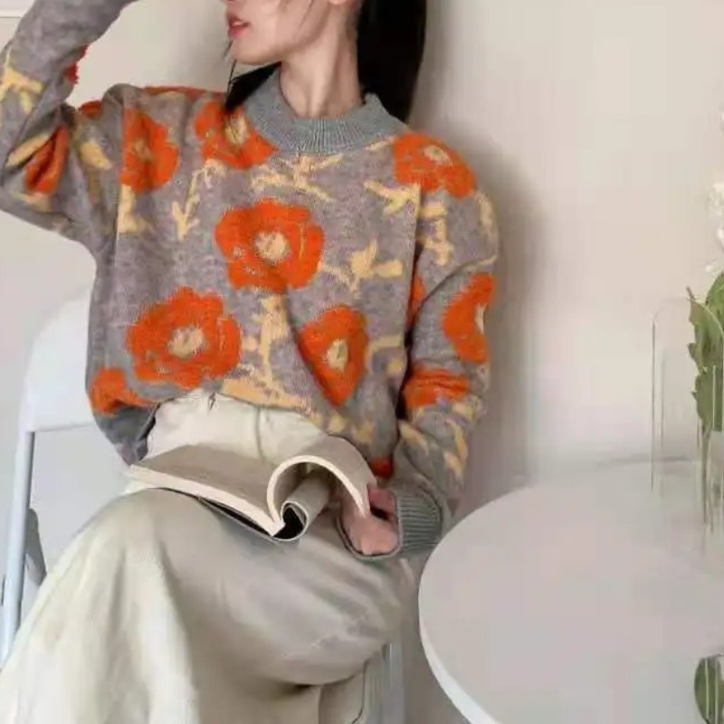 A Vintage Style Sweater with Delicate Timeless Details