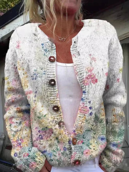 Well Tailored Cardigan with a Graceful Silhouette
