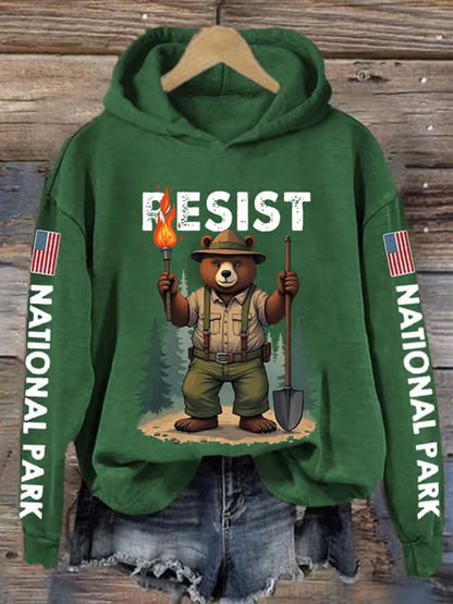 Comstylish Women's Protect Our National Parks Printed Sweatshirt