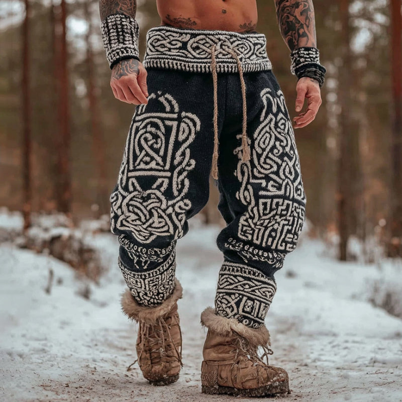 Men's Viking Tribal Celtic Art Knit Sweatpants artswardrobe