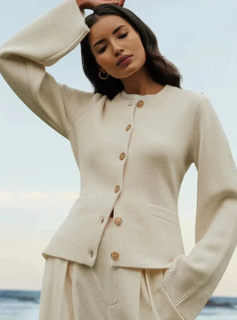 A Vintage Style Cardigan with Delicate Timeless Details