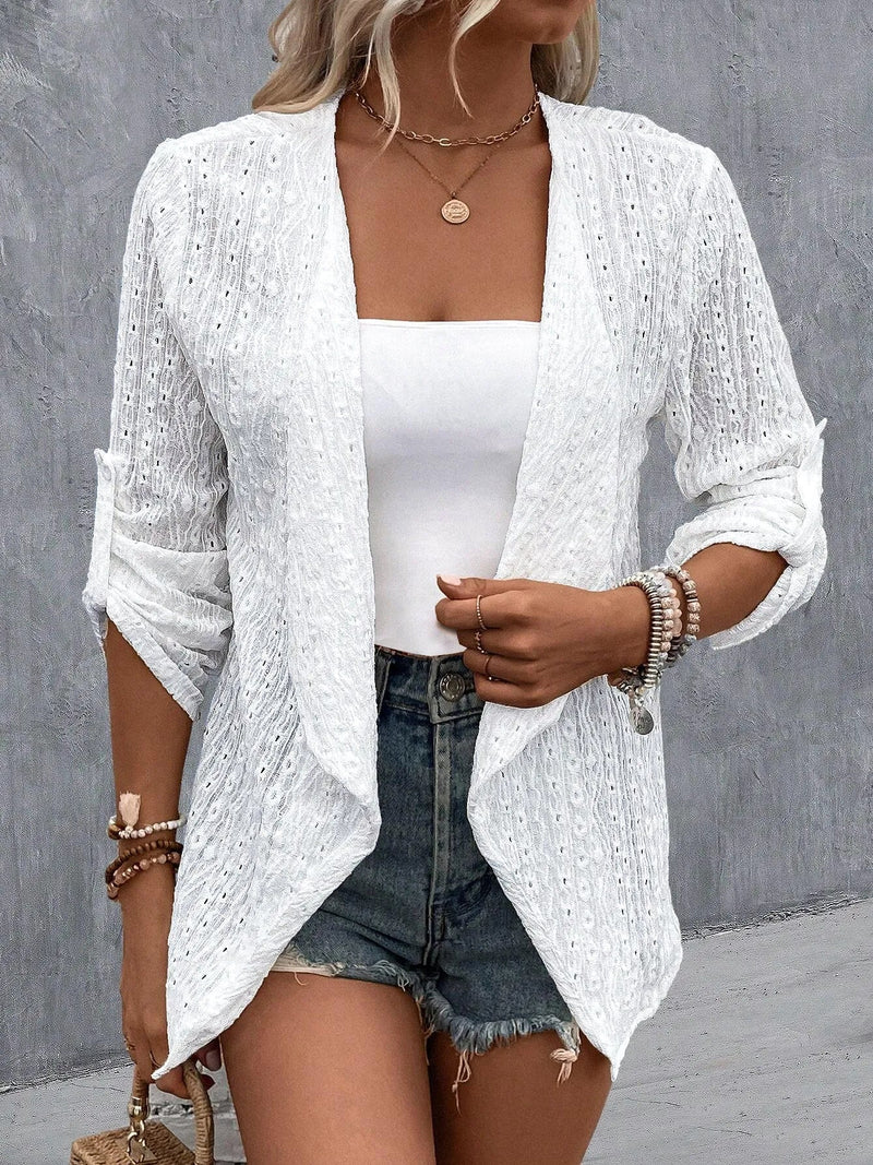 Well Tailored Cardigan with a Graceful Silhouette