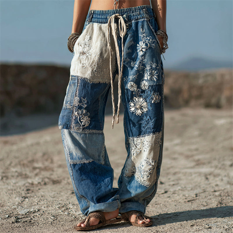 Ajaton vintage-tyyli Housut