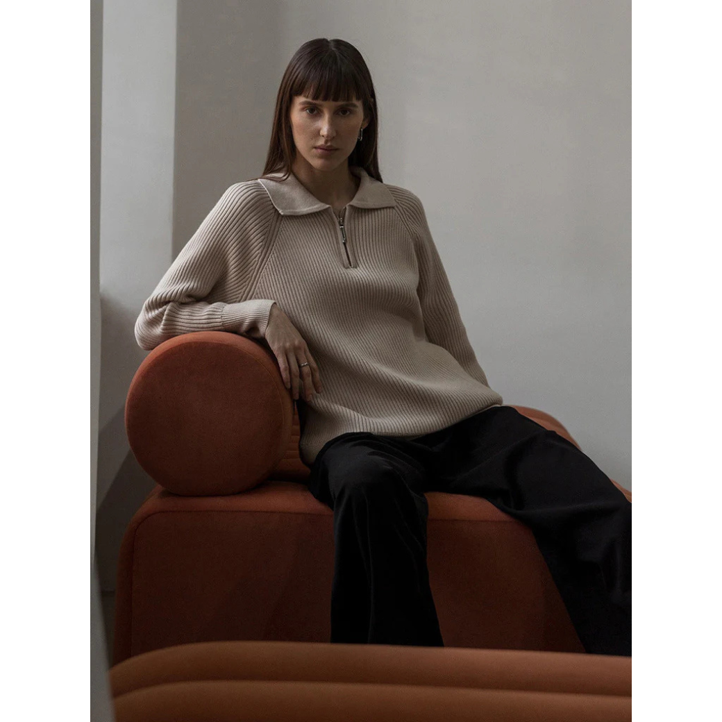 A Vintage Style Sweater with Delicate Timeless Details