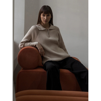 A Vintage Style Sweater with Delicate Timeless Details