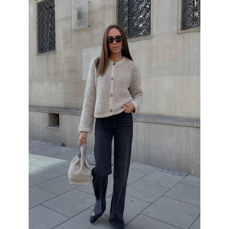 A Vintage Style Cardigan with Delicate Timeless Details