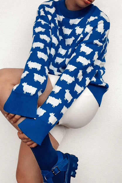 Ajaton vintage-tyyli Villapaita