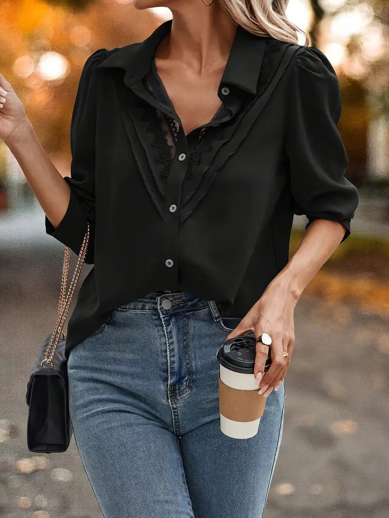 Classic Vintage Blouse with a Flattering Fit