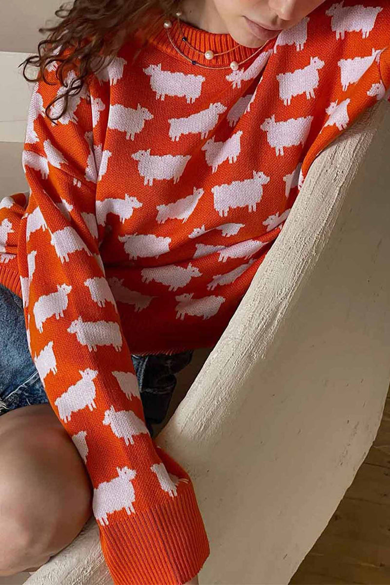 Ajaton vintage-tyyli Villapaita