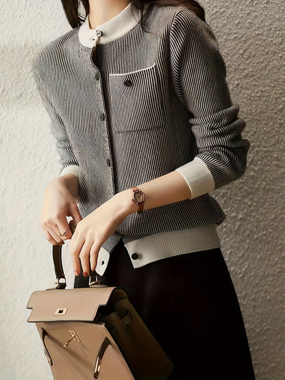 A Vintage Style Cardigan with Delicate Timeless Details