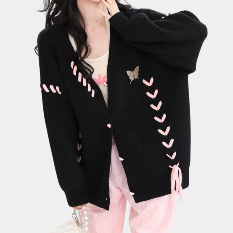 Well Tailored Cardigan with a Graceful Silhouette