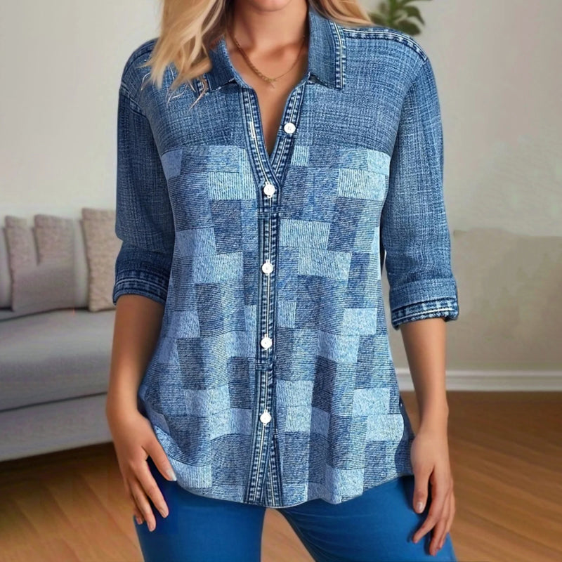 Classic Vintage Blouse with a Flattering Fit