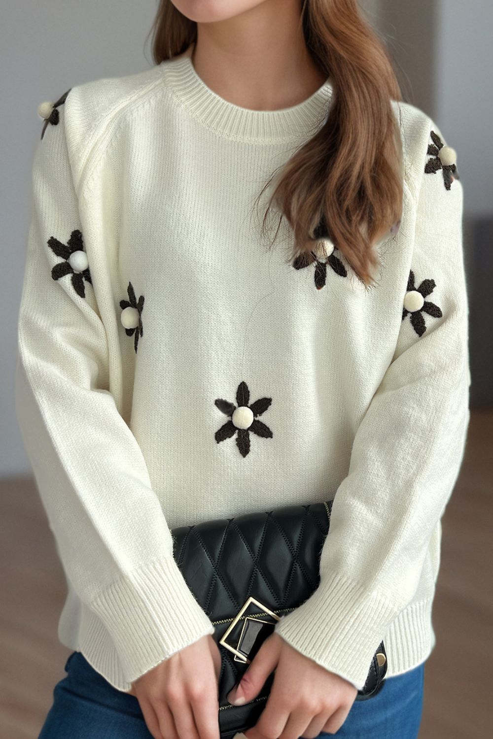 A Vintage Style Sweater with Delicate Timeless Details