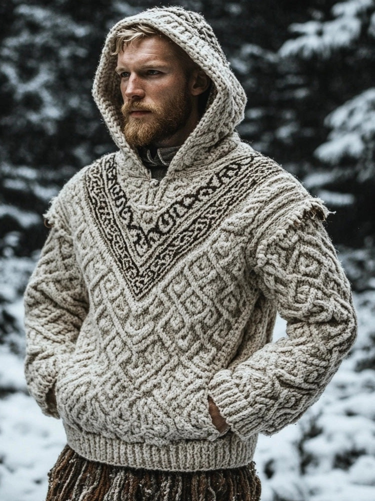 Sulokkaasti suunniteltu Villapaita