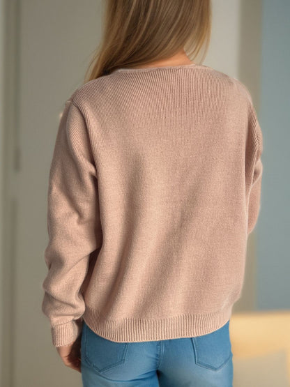 A Vintage Style Cardigan with Delicate Timeless Details
