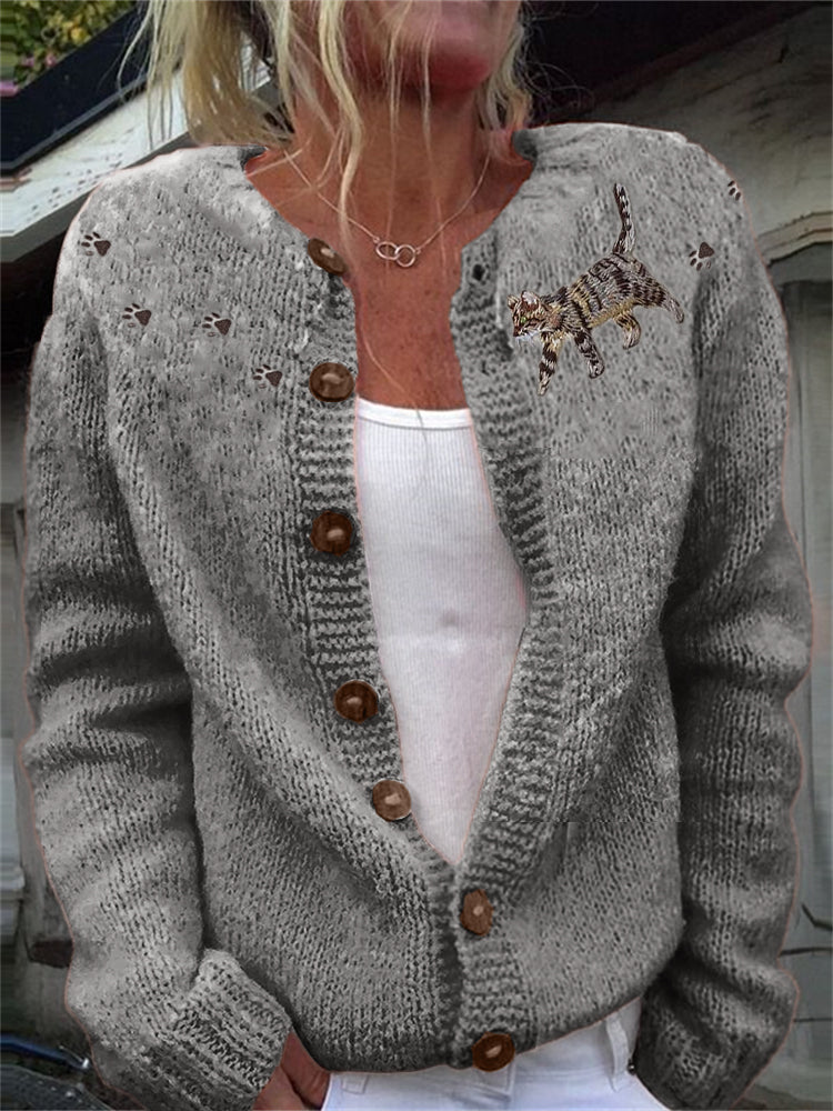 Harkitusti suunniteltu Neuletakki