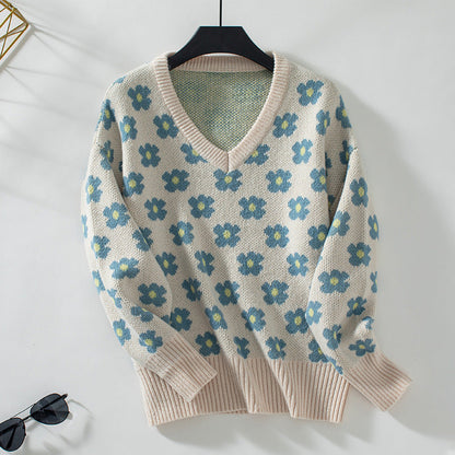 Esperanza® | Knitted sweater with a floral pattern