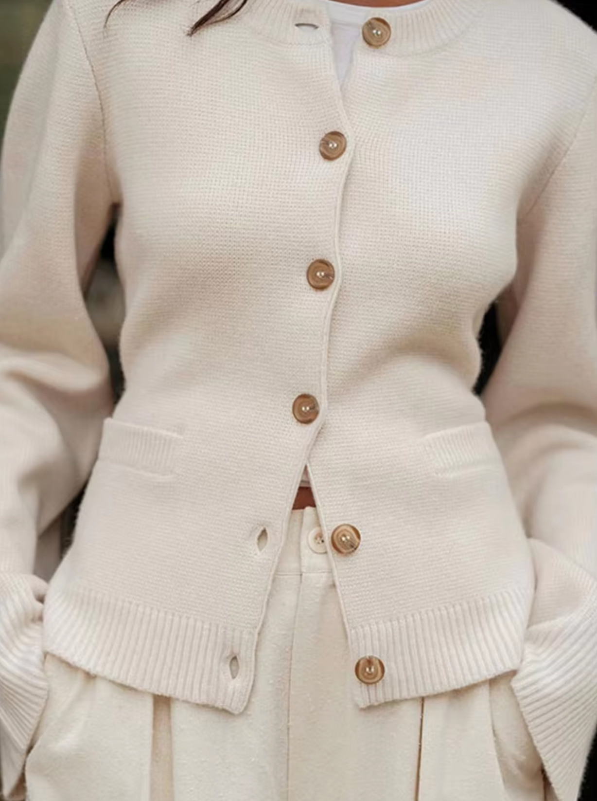 Classic Vintage Cardigan with a Flattering Fit