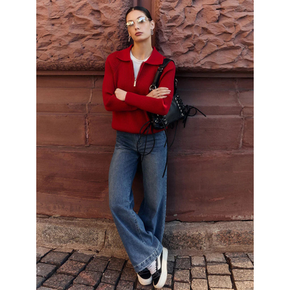 A Vintage Style Sweater with Delicate Timeless Details