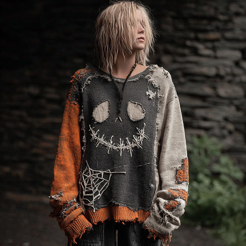 Sulokkaasti suunniteltu Villapaita