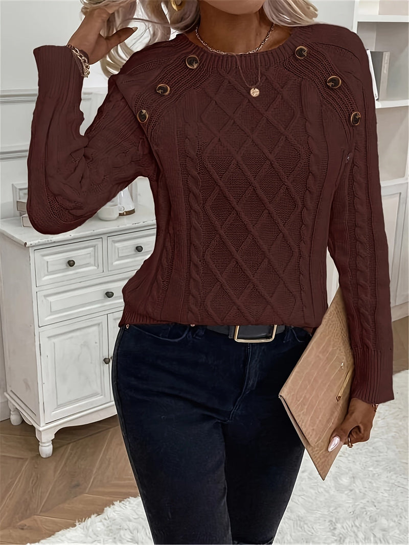 A Vintage Style Sweater with Delicate Timeless Details