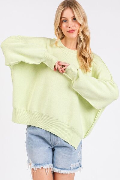 Well Tailored Pullover with a Graceful Silhouette