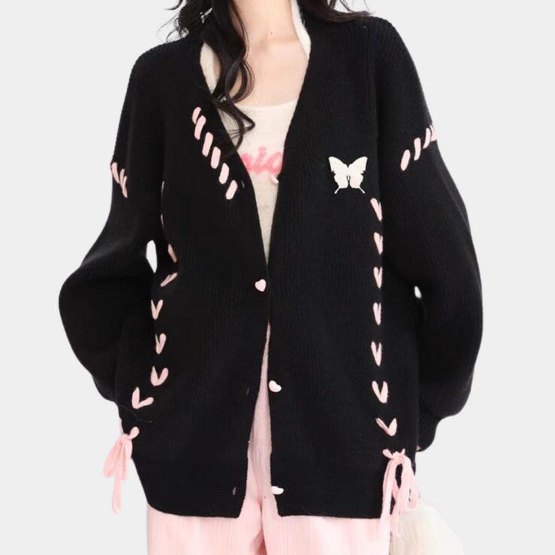 Well Tailored Cardigan with a Graceful Silhouette
